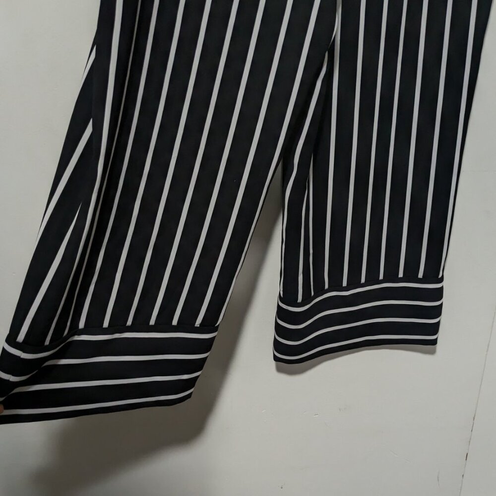 I.N.C International Concepts Black White Striped Wide Leg Pants - Picture 5 of 7
